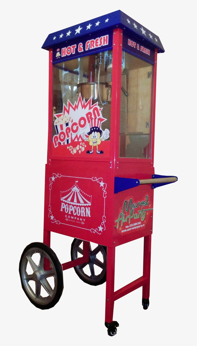 Carrello Pop Corn, transparent png