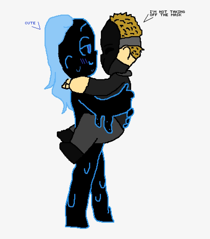 Blue Boi And Mask - Cartoon, transparent png