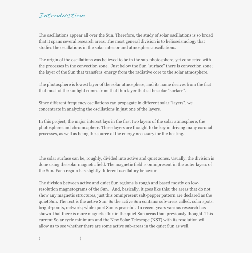 Introduction The Oscillations Appear All Over The Sun, transparent png