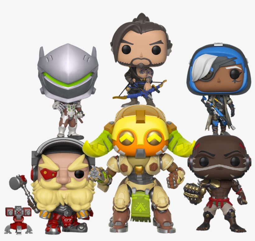Omnic Threat Pop Vinyl Bundle, transparent png