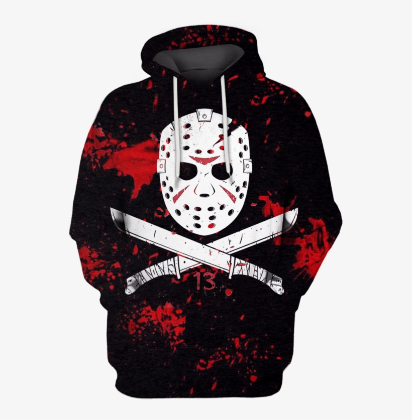3d Jason Voorhees Friday The 13th Hoodie - Jason Voorhees Clothing - Jolly Voorhees Tee &, transparent png