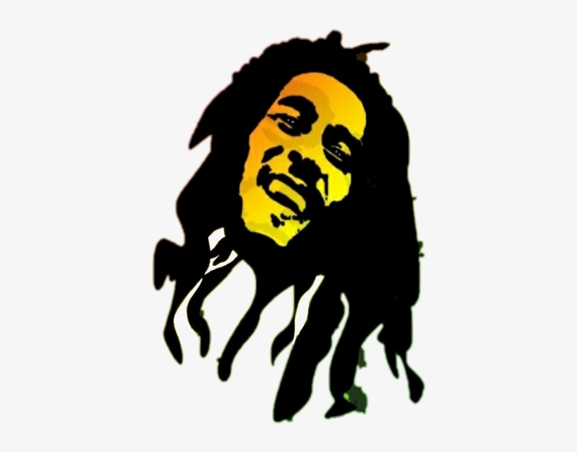 Graphic Freeuse Download Bobcat Clipart Decal - Vinyl Bob Marley Silhouette Clip Art, transparent png