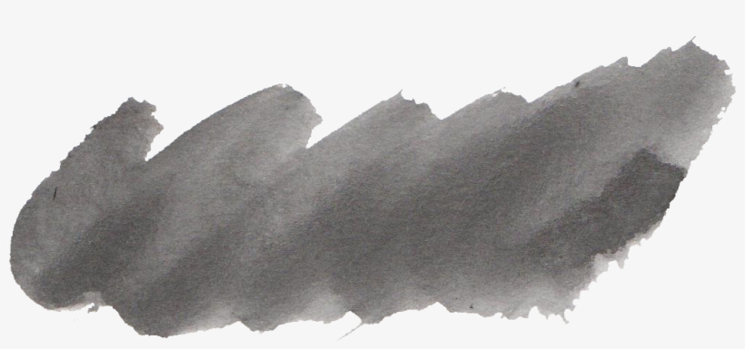 Free Download - Brush Stroke Black Watercolor, transparent png