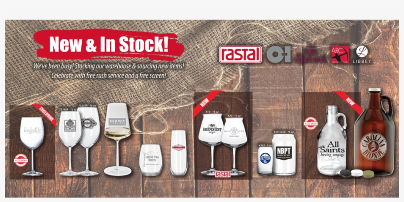 New In Stock Banner For Website - Wine Glass, transparent png