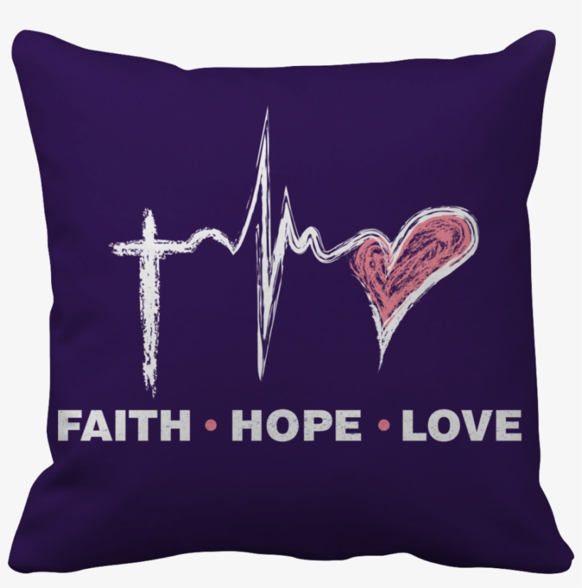 Faith Hope Love - Pillow, transparent png