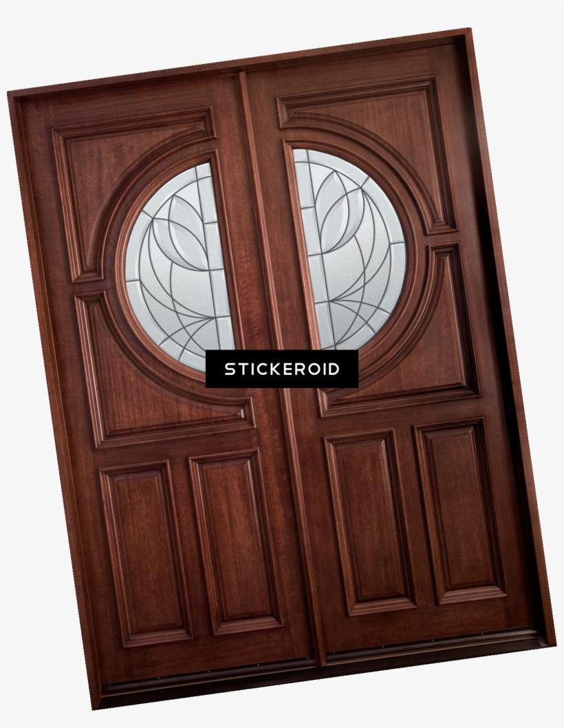 Wood Door - Double Entry Doors, transparent png