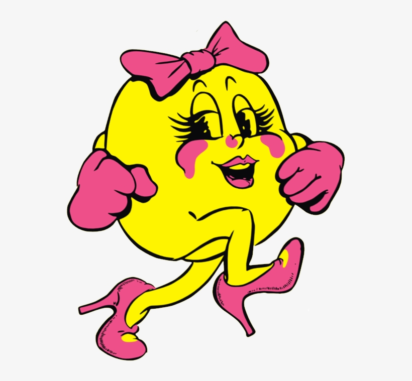 Mspacman-1 - Ms. Pac-man, transparent png