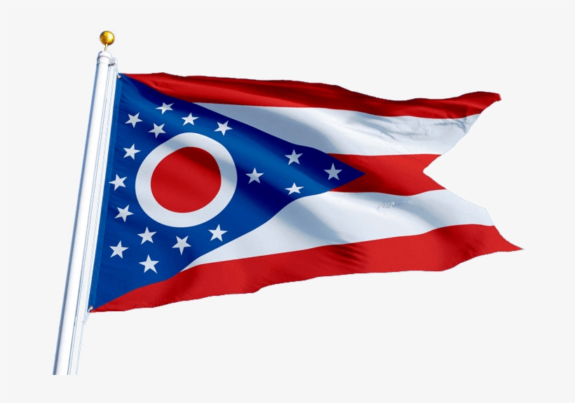 Ohio - Ohio State Flag Png, transparent png