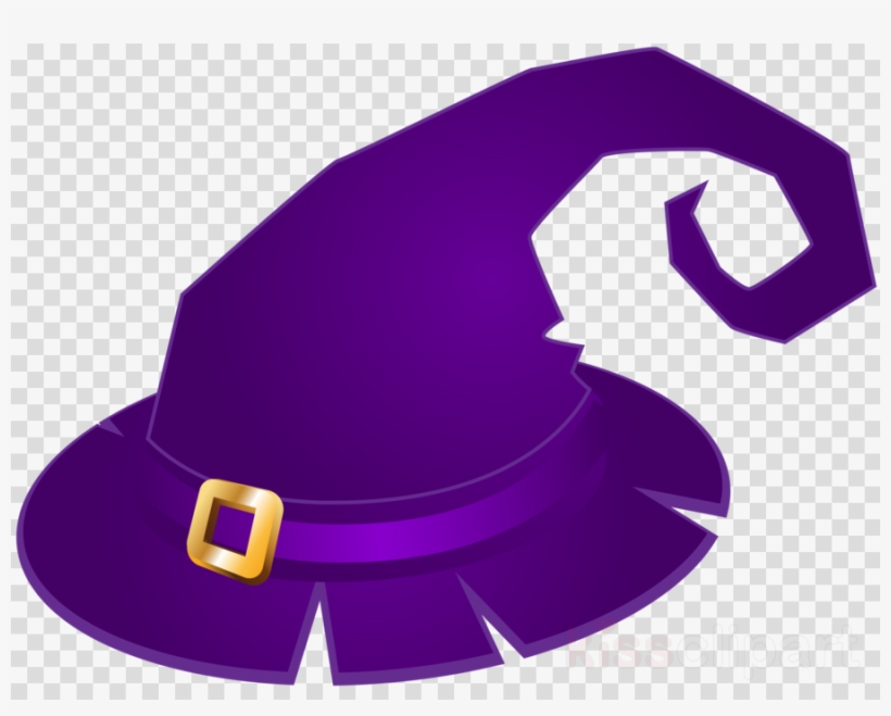 Download Purple Witch Hat Transparent Clipart Witch - Witches Hat Transparent, transparent png