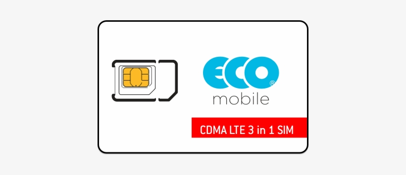 Cdma Lte Sim Kit 3 1 1 - Eco Mobile, transparent png