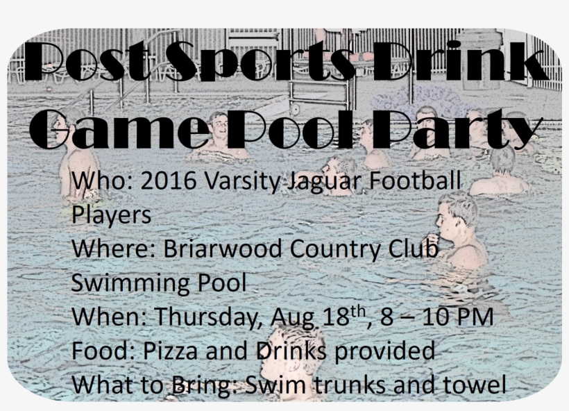 2016 Pool Party - Printing, transparent png