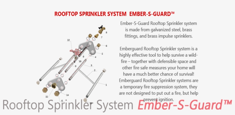 Embers Guard Sprinklers System, transparent png