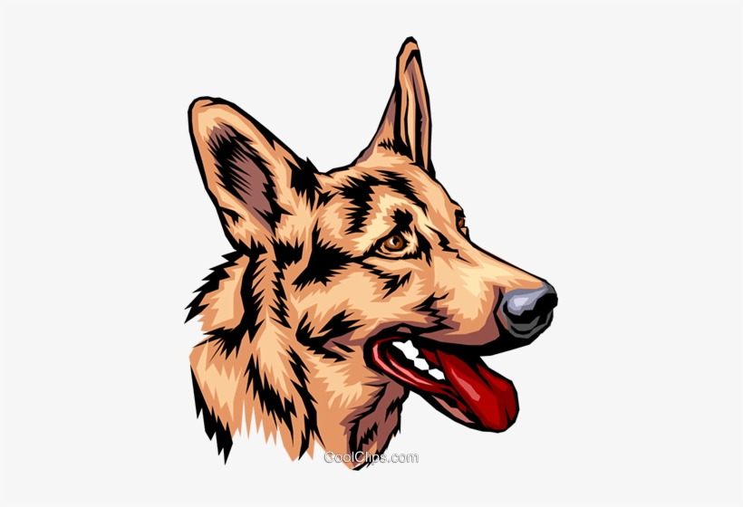 Jpg Stock German Shepherd Clipart Black White - German Shepherd Dog Vector, transparent png