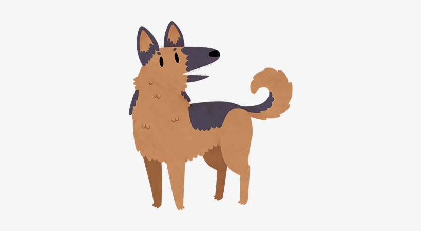 German Shepherd By Claire Stamper - German Shepherd Tumblr Png, transparent png