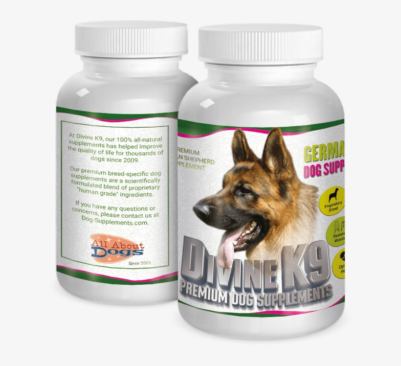 Divine K9 German Shepherd 60 Day Supply - German Shepherd Dog Vitamins, transparent png
