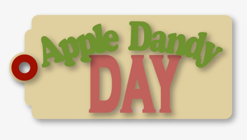 Apple Dandy Day Gift Tag - Illustration, transparent png