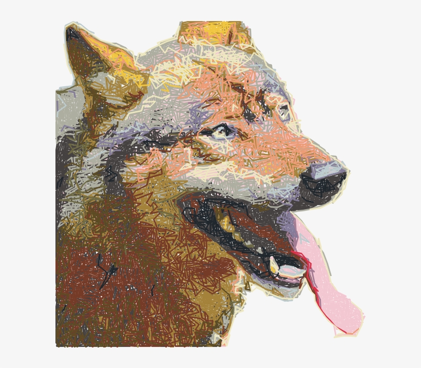 Doggy - Wolf Drooling, transparent png