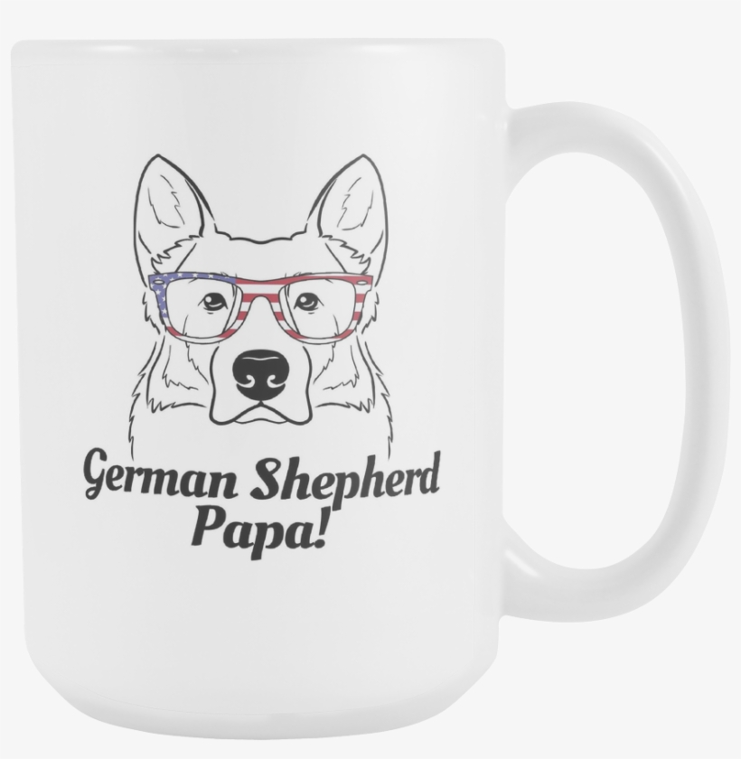 German Shepherd Papa - Mug, transparent png