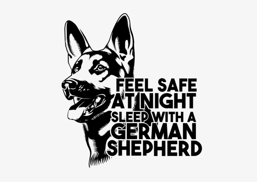 Feel Safe At Night Sleep With A German Shepherd, transparent png