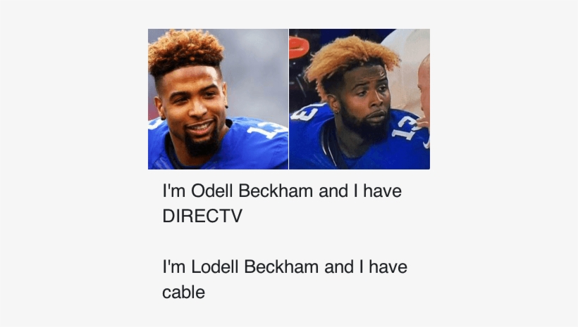 Haircut, Nfl, And Directv - Odell Beckham Jr Hair 2014, transparent png