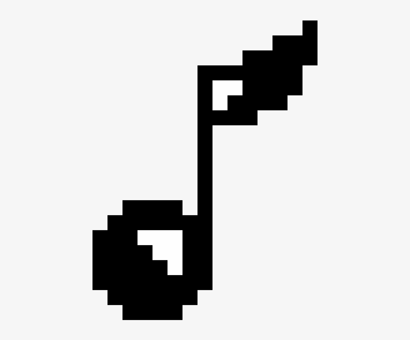 Singular Eighth Note - Yarn Ball Pixel Art, transparent png