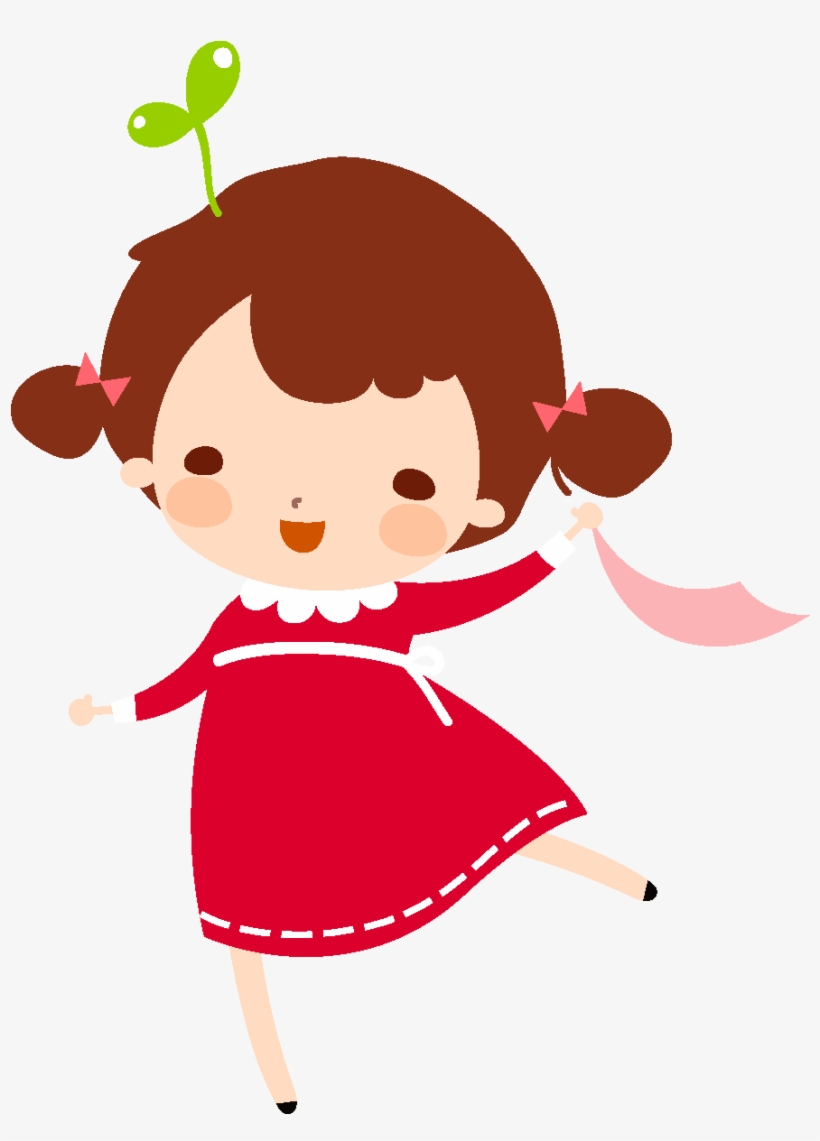 Cartoon Cute Girl Playing Element - Music Kids Guitar Cartoon, transparent png