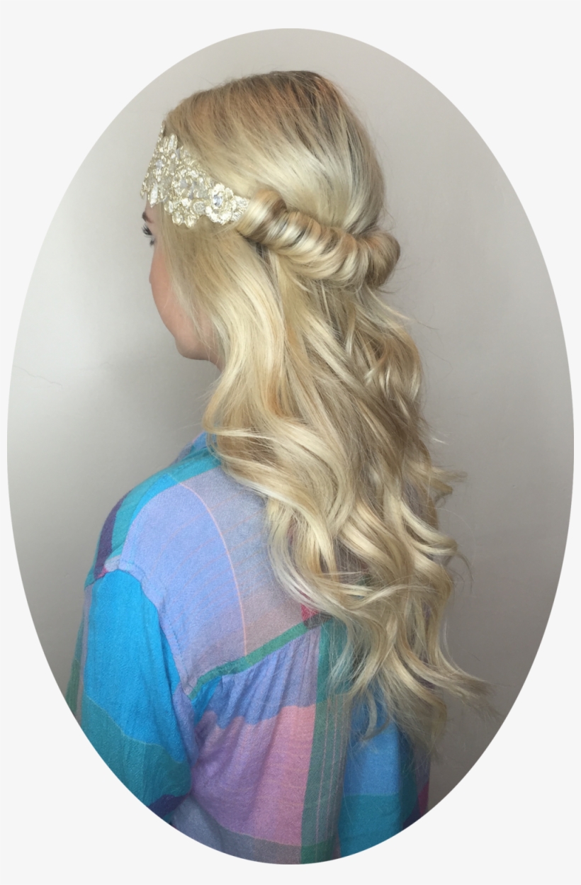Taylor Circle Hair - Blond, transparent png