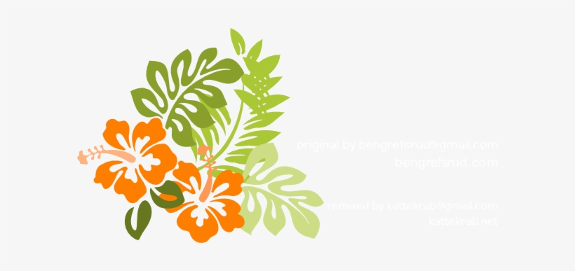Orange Hibiscus Clip Art At Clker - Hawaiian Flower Throw Blanket, transparent png