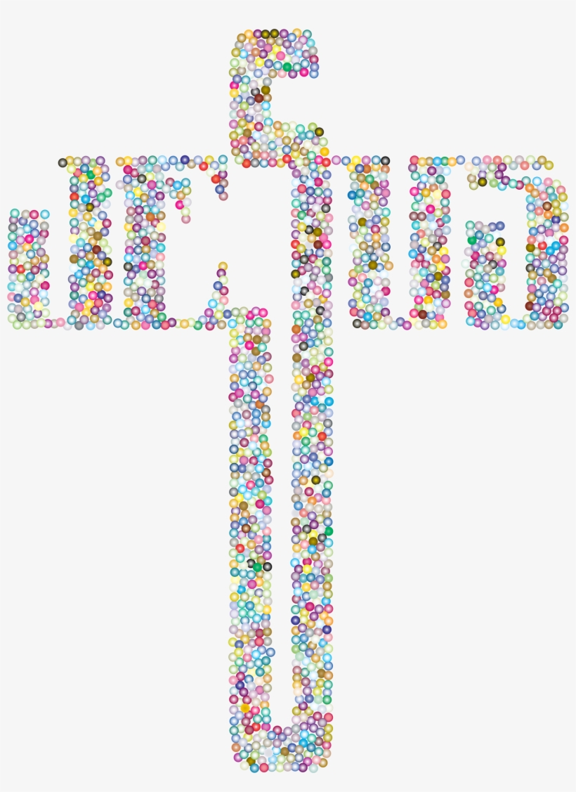 This Free Icons Png Design Of Prismatic Jesus Cross, transparent png