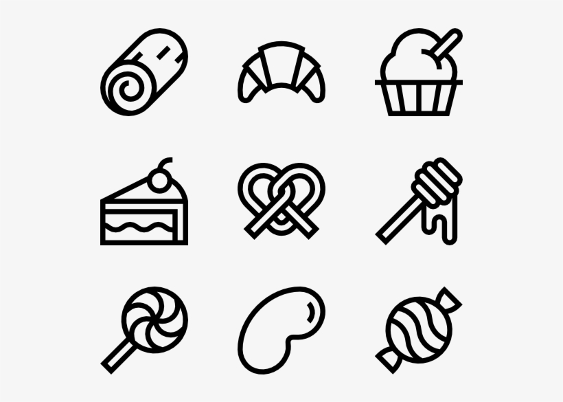 Sweet And Candy Shop - Breakfast Icons, transparent png