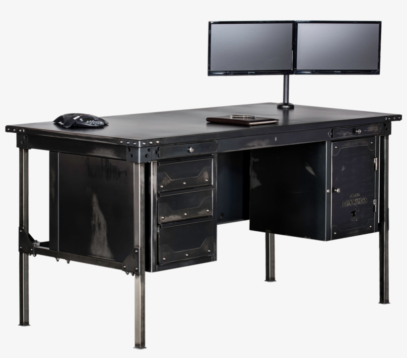 Ironworks Executive Desk Ironworks Executive Desk Ironworks - Furniture, transparent png