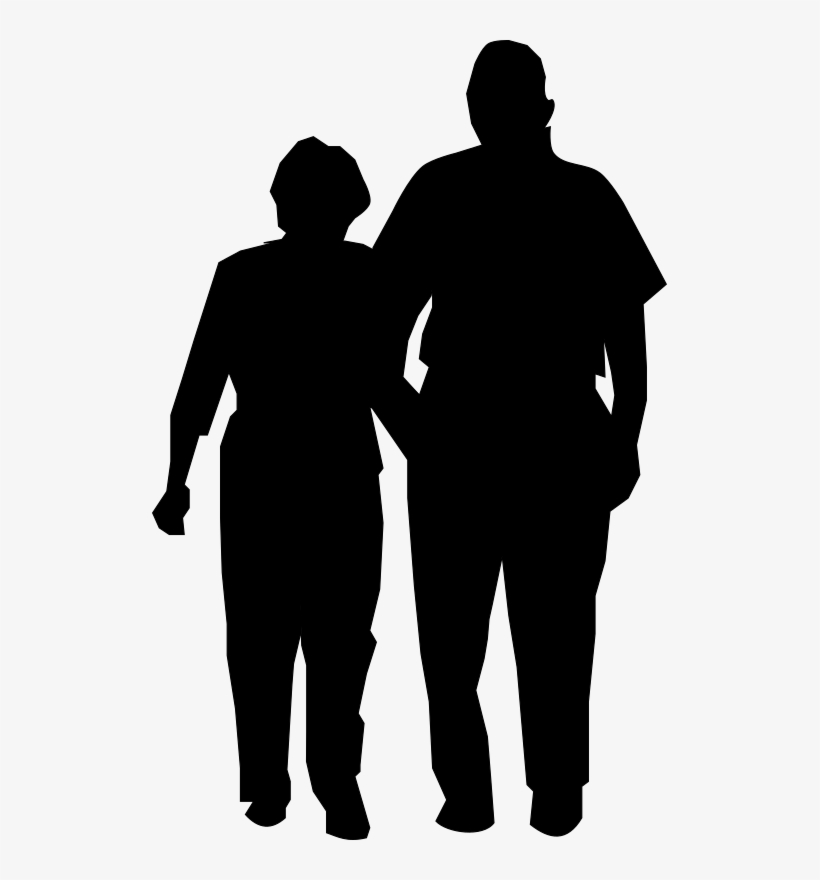 Vmed - Info - Couple Walking Silhouette Png, transparent png