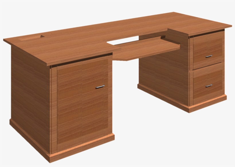 Computer Desk 3d View - Writing Desk, transparent png