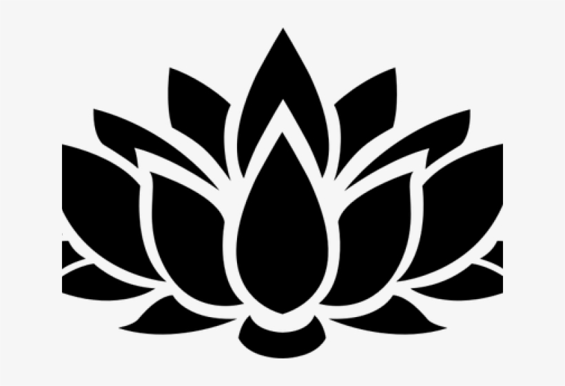 Lotus Flower Stencil, transparent png
