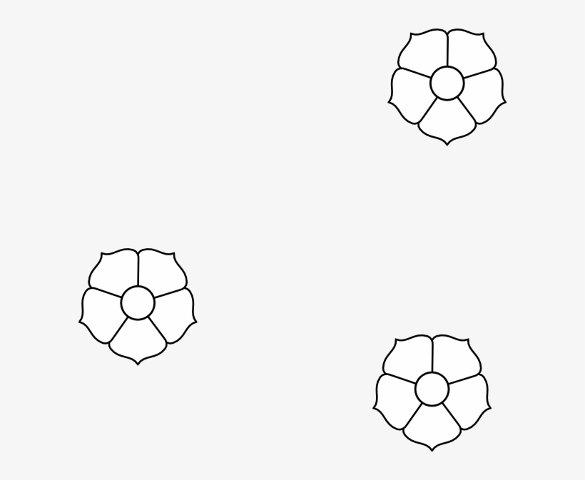Flowers Outline Svg Clip Arts 600 X 593 Px, transparent png