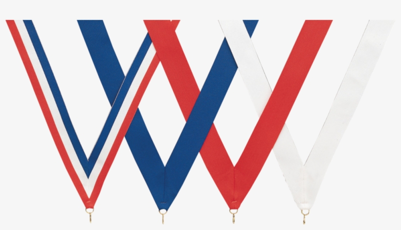 Red / White / Blue V-cut Ribbon 1 1/2" X 32", transparent png