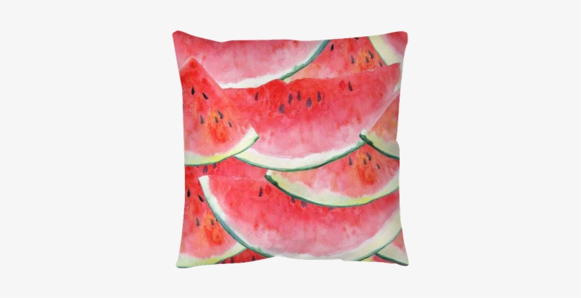Seamless Pattern With Watermelon - Watermelon, transparent png