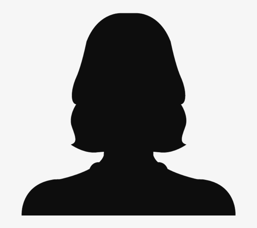 Woman Head Silhouette Png Black And White Download - Female Silhouette Head, transparent png