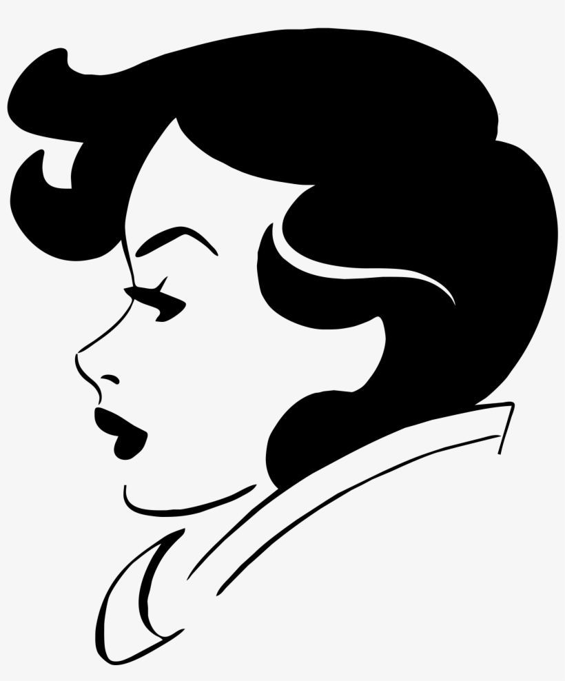 Women Clipart Profile - Retro Profile, transparent png
