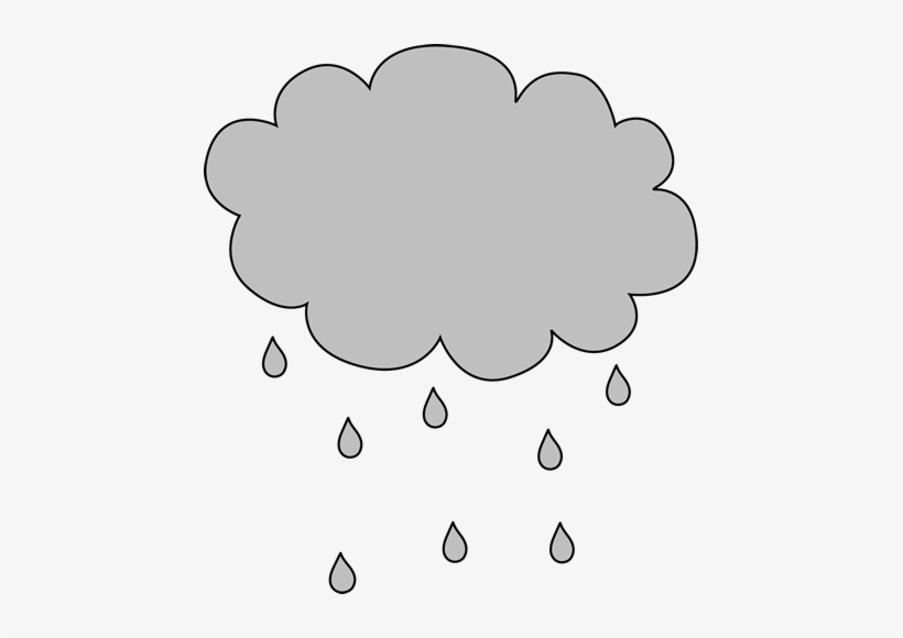 Oregon Clipart Rain - Gray Rain Cloud Clipart, transparent png