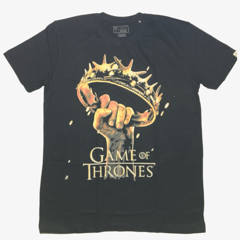 Game Of Thrones Black T-shirt By Vox Pop - Game Of Thrones Crown Logo, transparent png