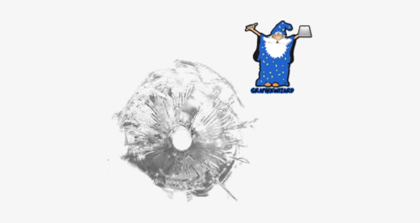 Bullet Hole Glass - Bullet Holes In Glass Png, transparent png