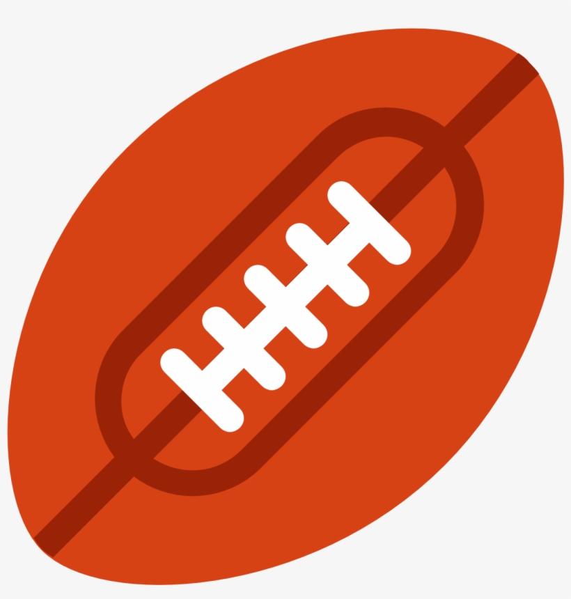 A Picture Of A Diagonal Rugby Ball - Football Vector, transparent png