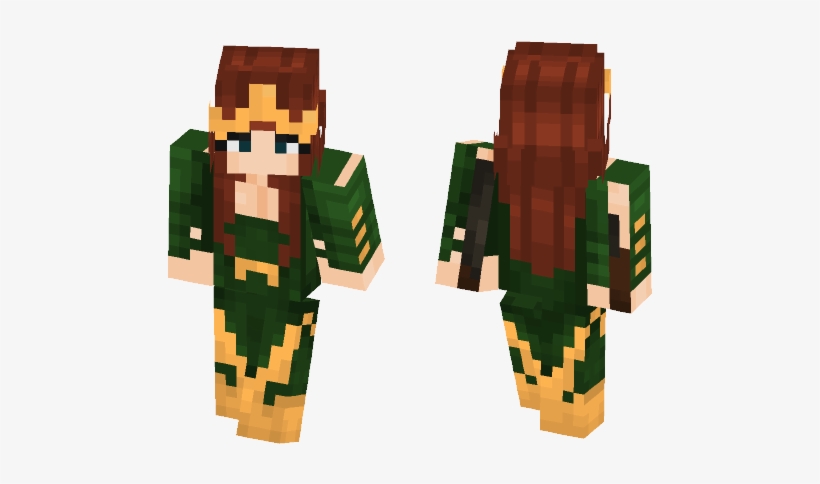 Queen Mera - Minecraft, transparent png