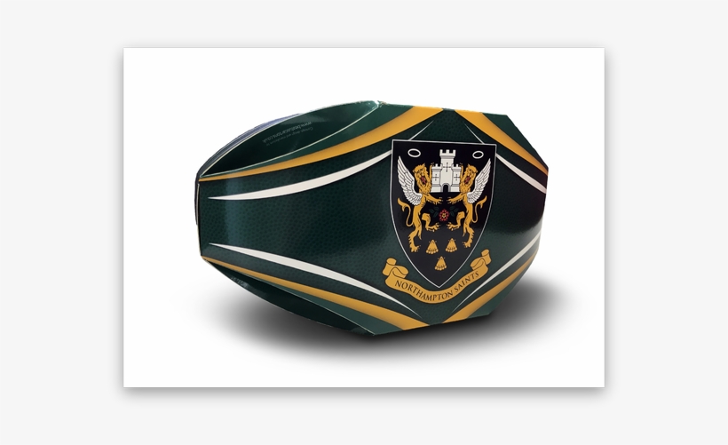 Rugby Ball Carton - Northampton Saints Badge, transparent png
