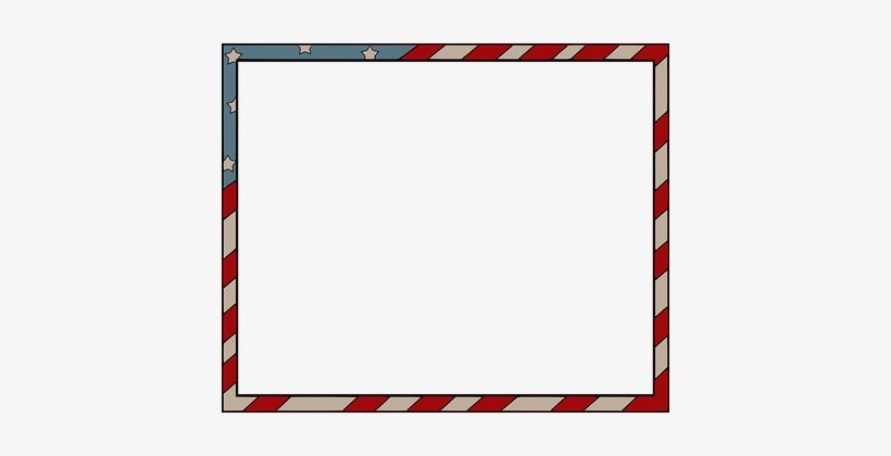 Border Page Flags American Stars Frame Dec - American Flag Gif Border, transparent png