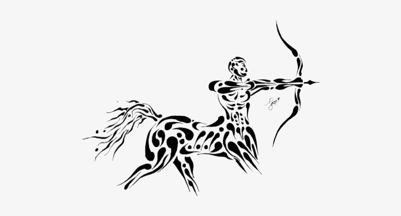 Zodiac Tattoos Free Download Png - Sagittarius Tattoo Png, transparent png
