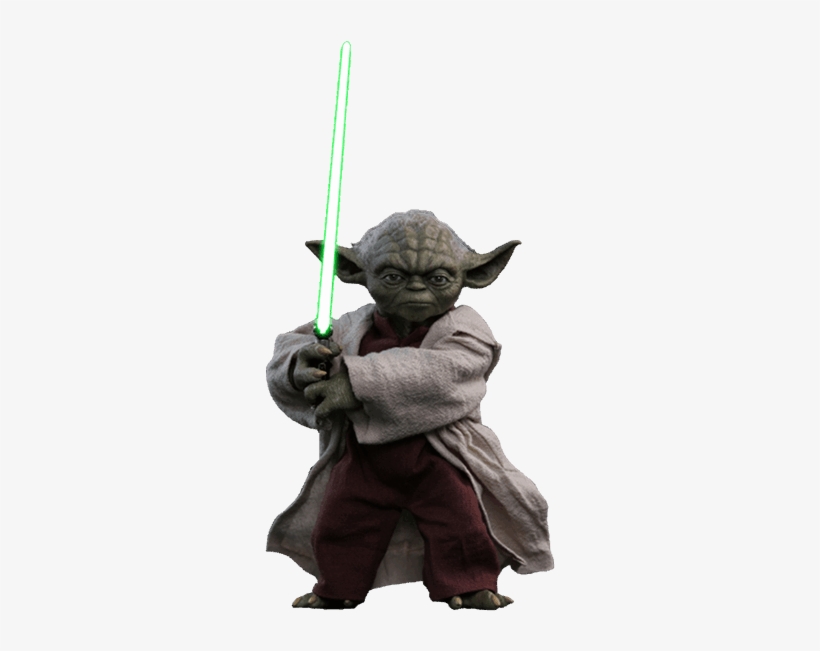 Attack Of The Clones - Hot Toys Yoda Png, transparent png