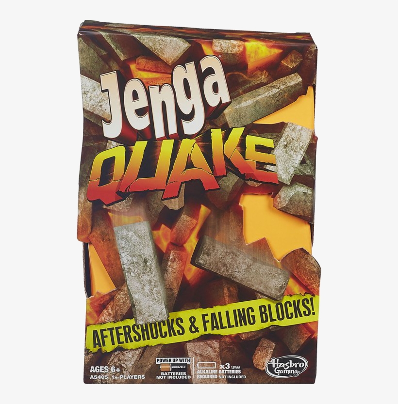 Jenga Quake - Hasbro Jenga Quake Game, transparent png