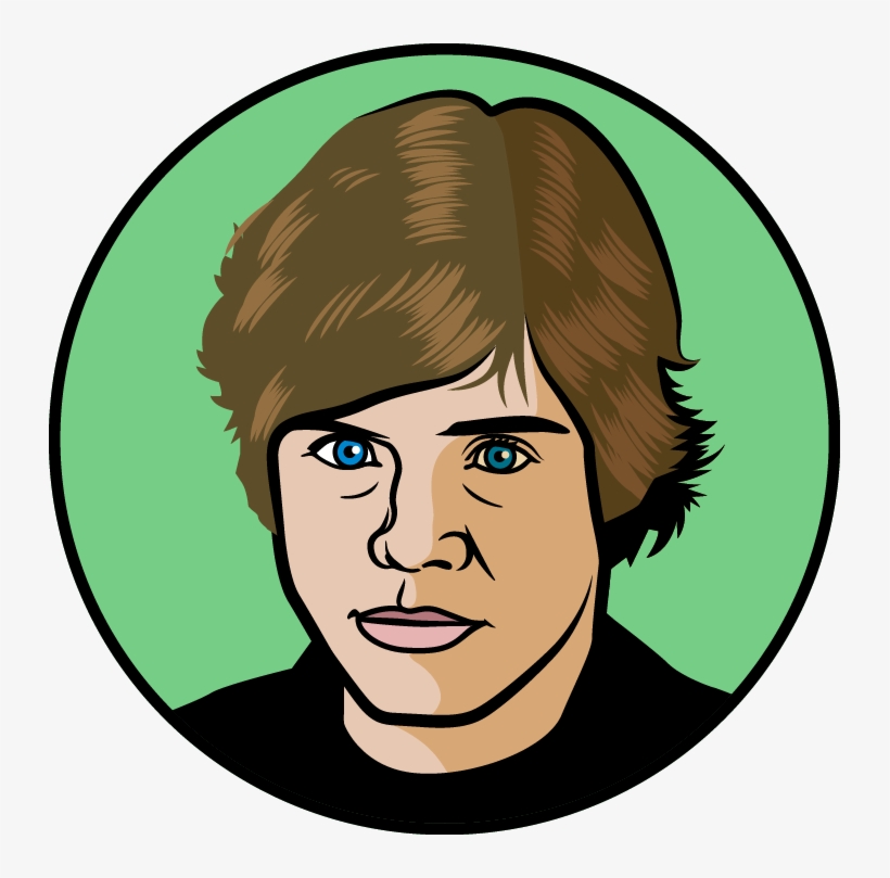 No One's Better At Working The Count Than Yoda, Which - Luke Skywalker Face Drawing Easy, transparent png